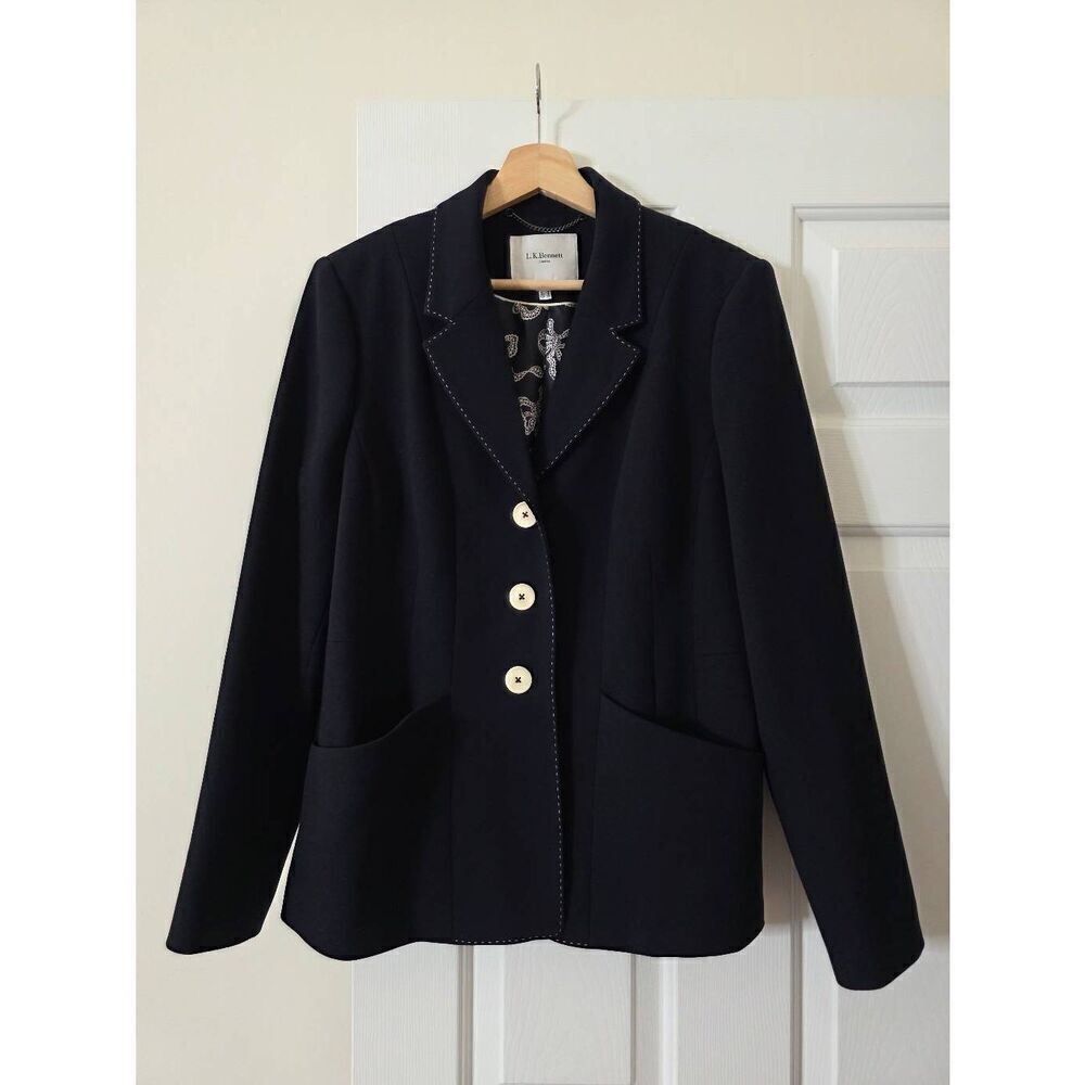L.K. Bennett Dannie Jacket Midnight US 12